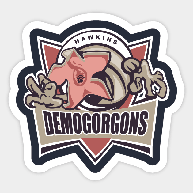 Hawkins Demogorgons Sticker by Dansmash